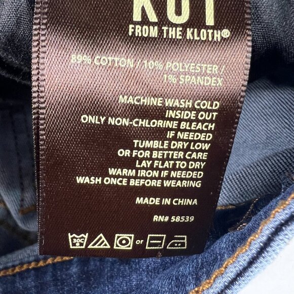 Kut From The Kloth Jeans Women's 35x30* Slouchy Boyfriend Blue Denim Tag 14 - Picture 9 of 16